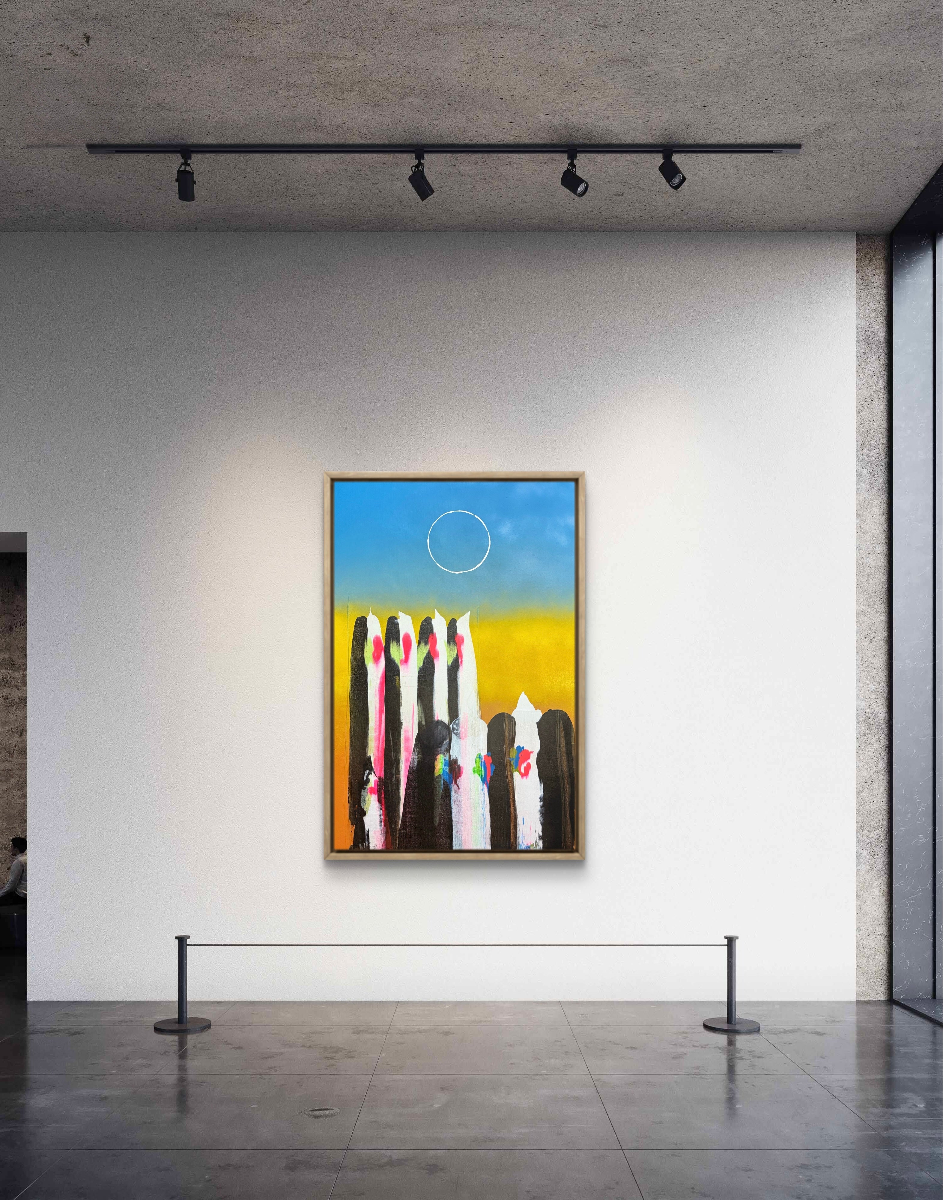 Eclipse of Memory – Contemporary Abstract Acrylic Painting