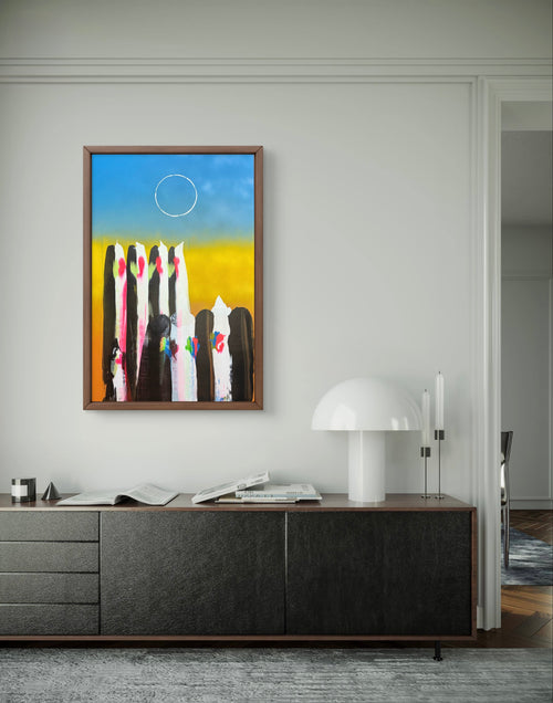 Eclipse of Memory – Contemporary Abstract Acrylic Painting
