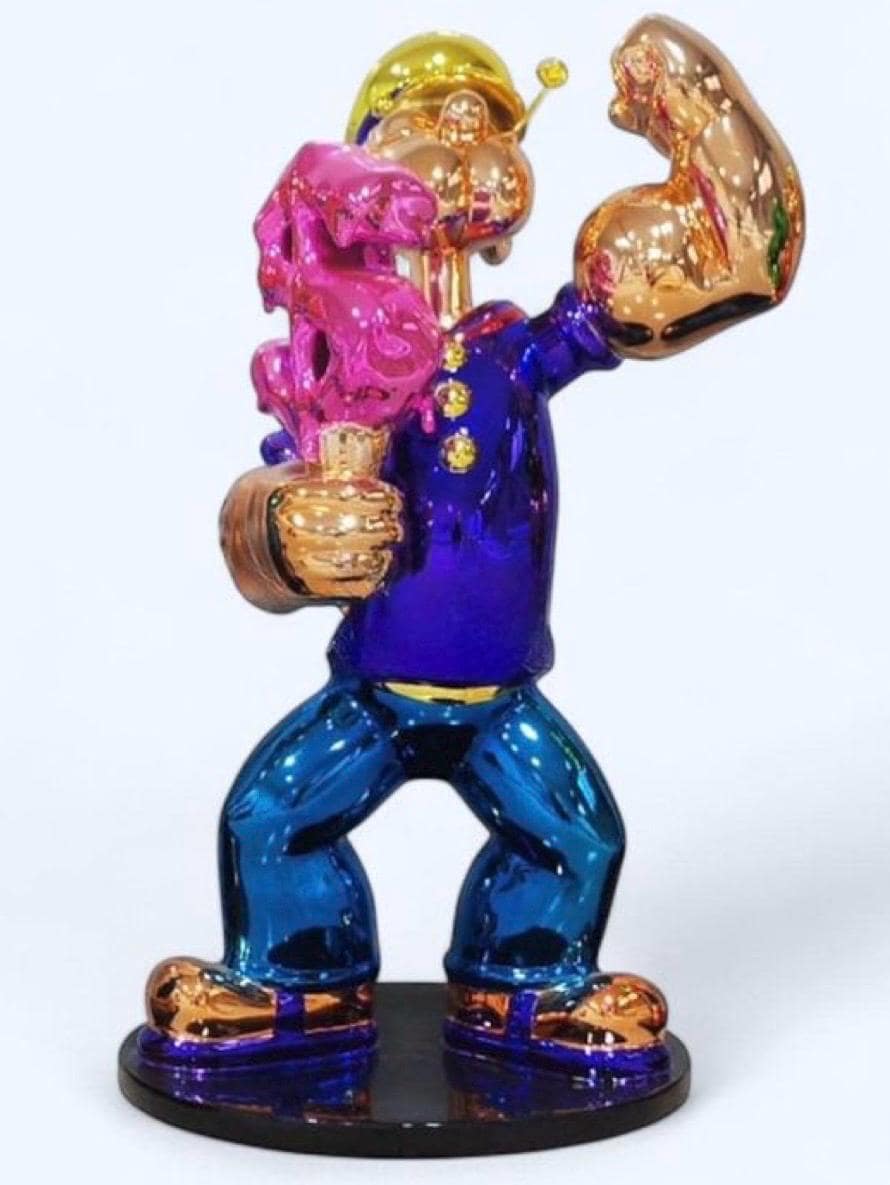 Luxury Pop Art Duck Sculptures – Chrome Finish, Hip-Hop & Champagne Style Decor, Modern Collector’s Art