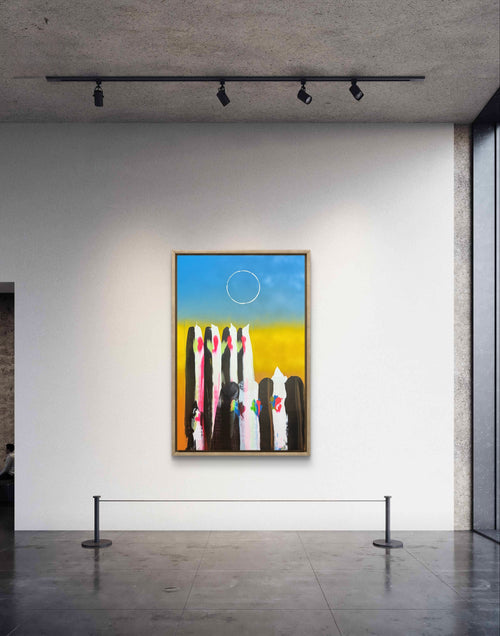 Eclipse of Memory – Contemporary Abstract Acrylic Painting