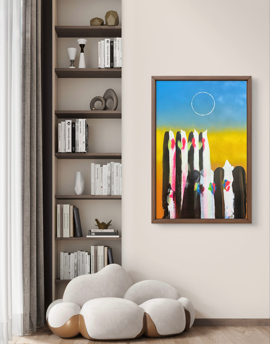 Eclipse of Memory – Contemporary Abstract Acrylic Painting